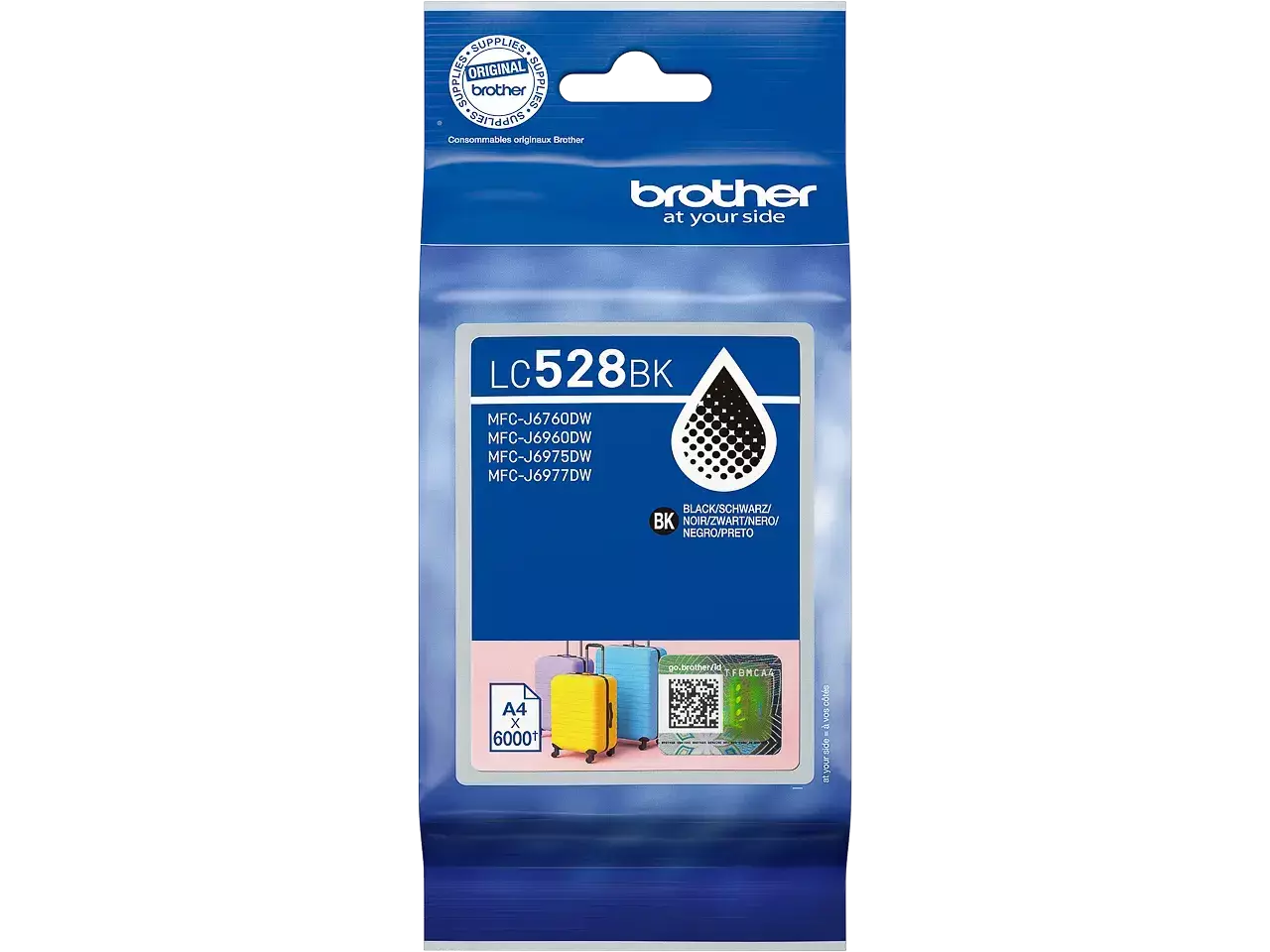 Cartuccia Originale Brother LC528BK Nero Ad Alta Capacità: Fino A 6000 Pagine Per MFC-J6760DW E MFC-J6960DW
